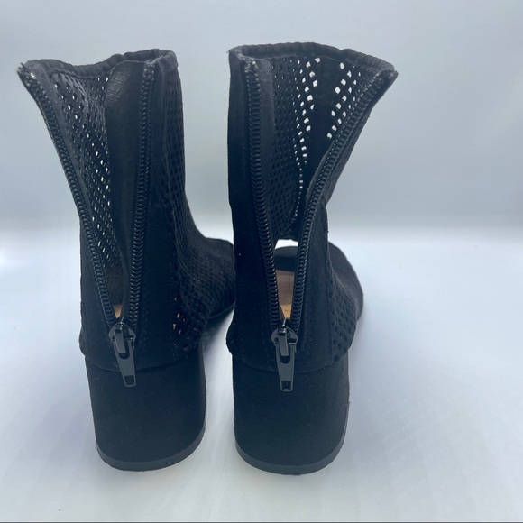 Qupid Block Heel Sandals Black Size 7 - Picture 5 of 7